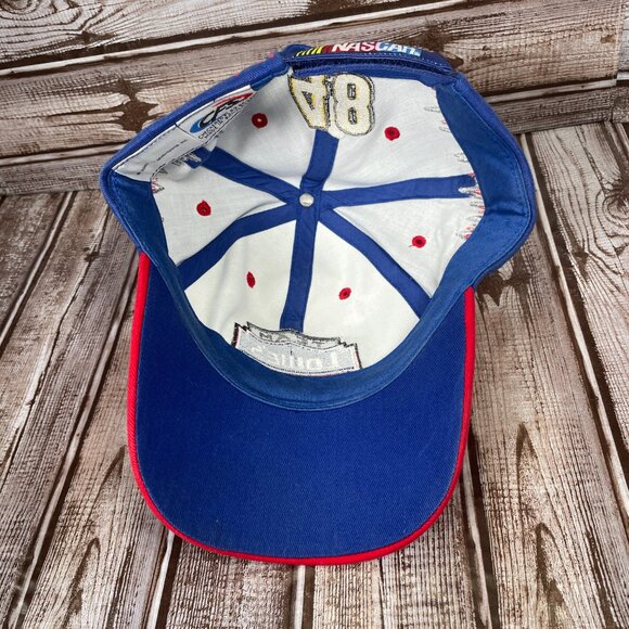 NASCAR Lowes Racing Team Jimmie Johnson 48 Adjustable Blue Red Men's Cap Hat NEW - Picture 7 of 7
